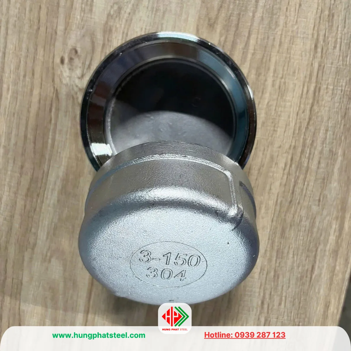 Nắp bịt ren INOX DN80 (D90)
