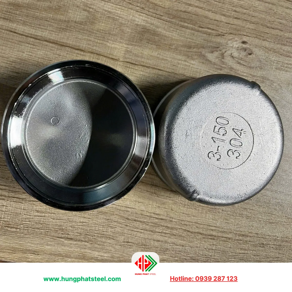 Nắp bịt ren INOX DN80 (D90)