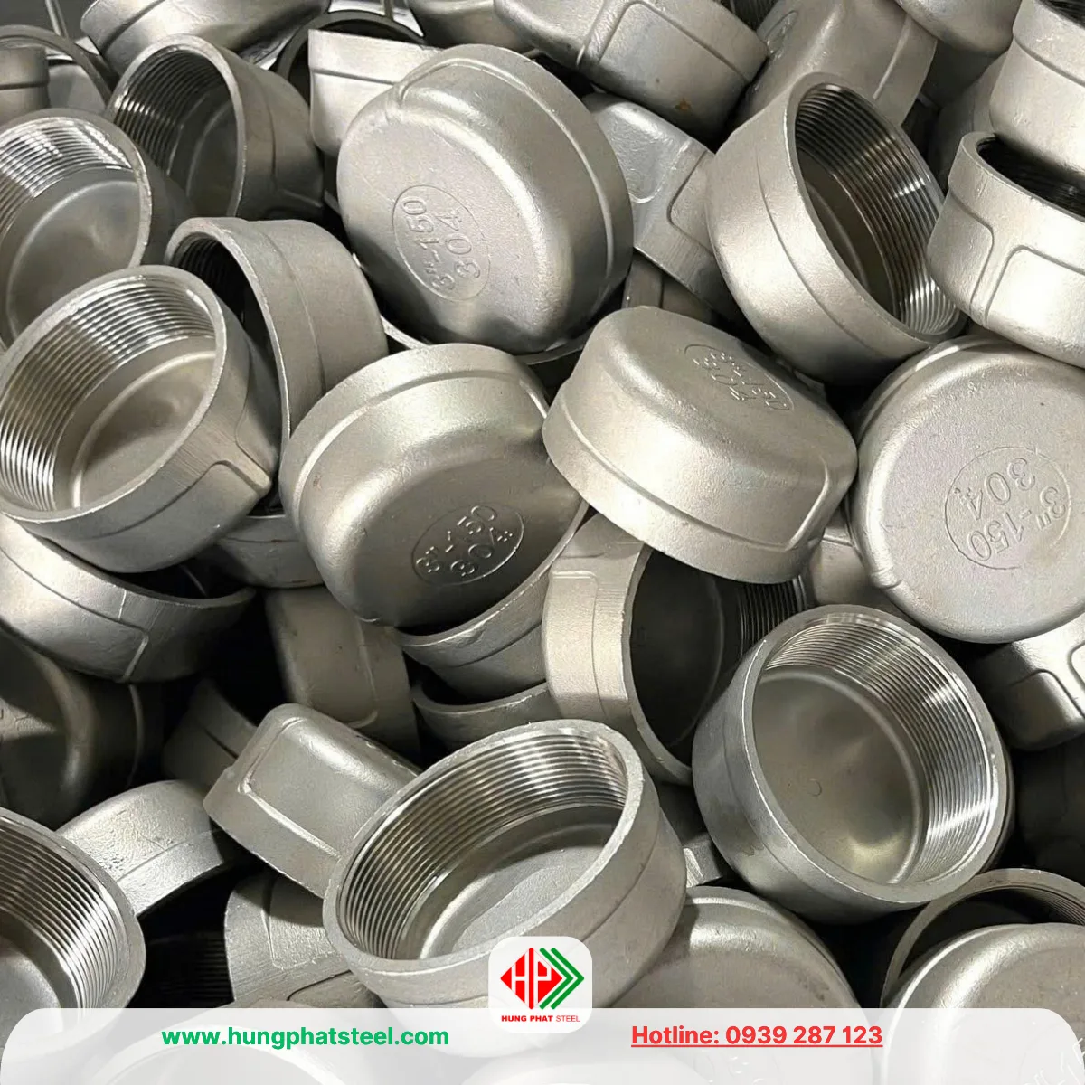 Nắp bịt ren INOX DN80 (D90)