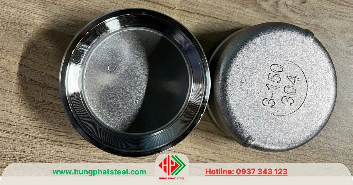 Nắp bịt ren INOX DN80 (D90)