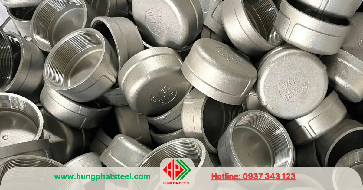 Nắp bịt ren INOX DN80 (D90)