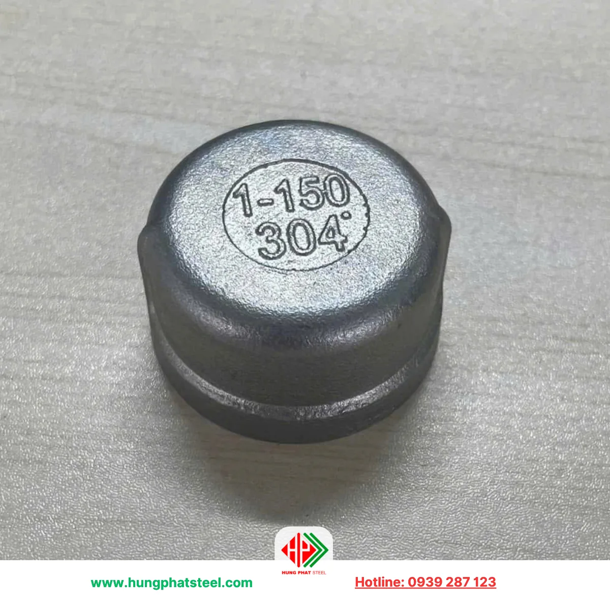 Nắp bịt ren inox DN25 (D34)