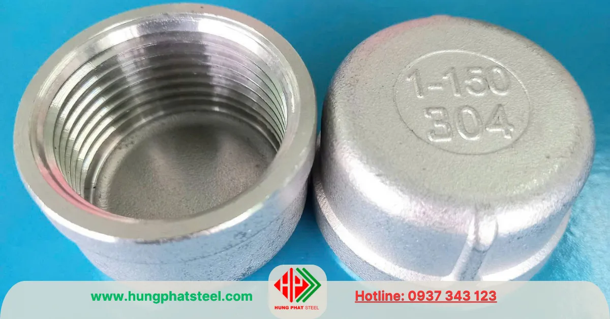 Nắp bịt ren inox DN25 (D34)