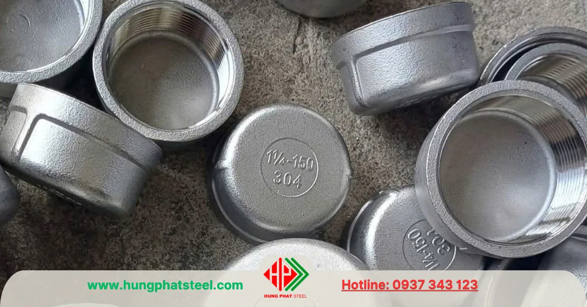Nắp bịt ren inox DN32 (D42)