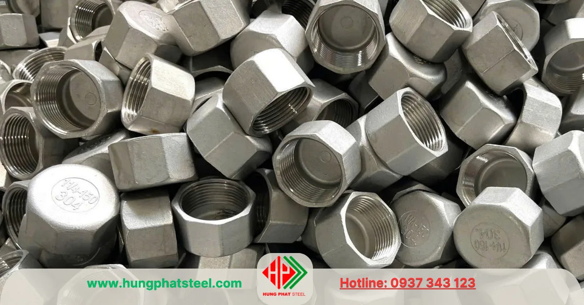 Nắp bịt ren inox DN32 (D42)