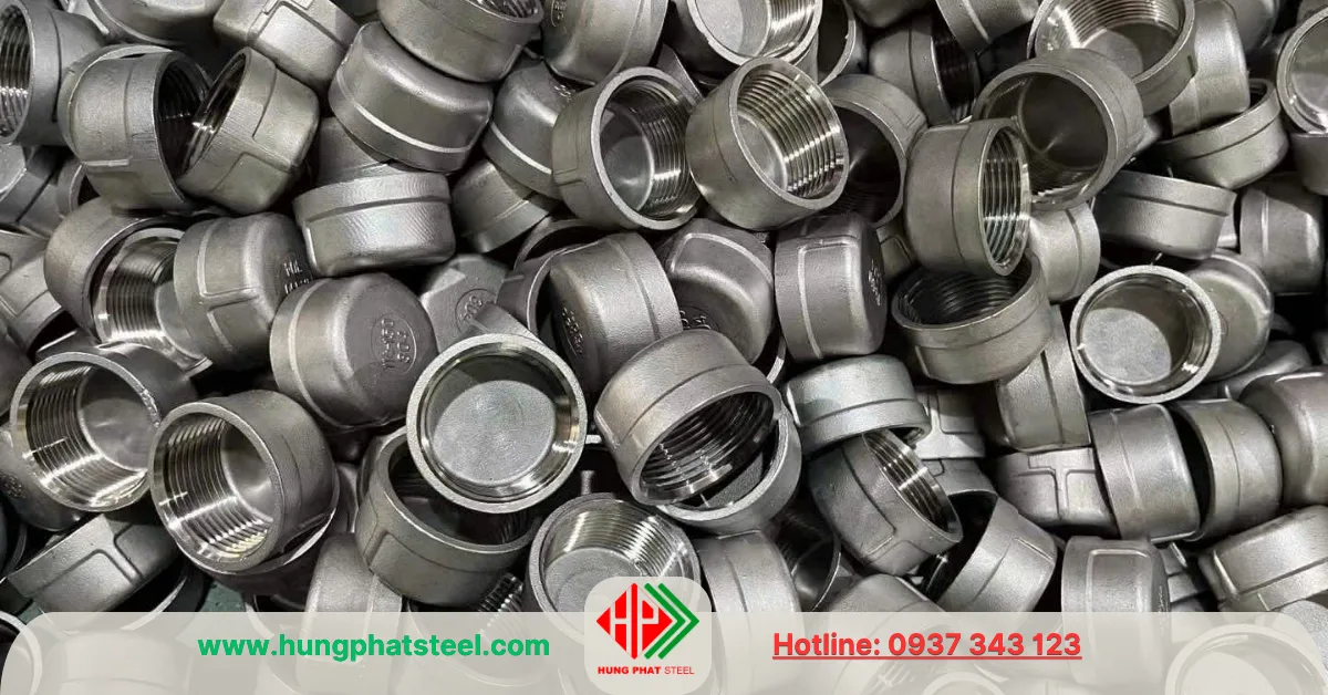Nắp bịt ren inox DN32 (D42)