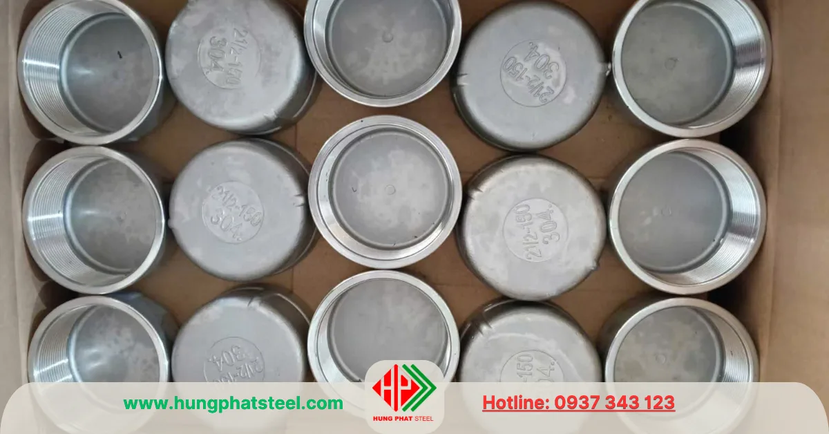 Nắp bịt ren inox DN65