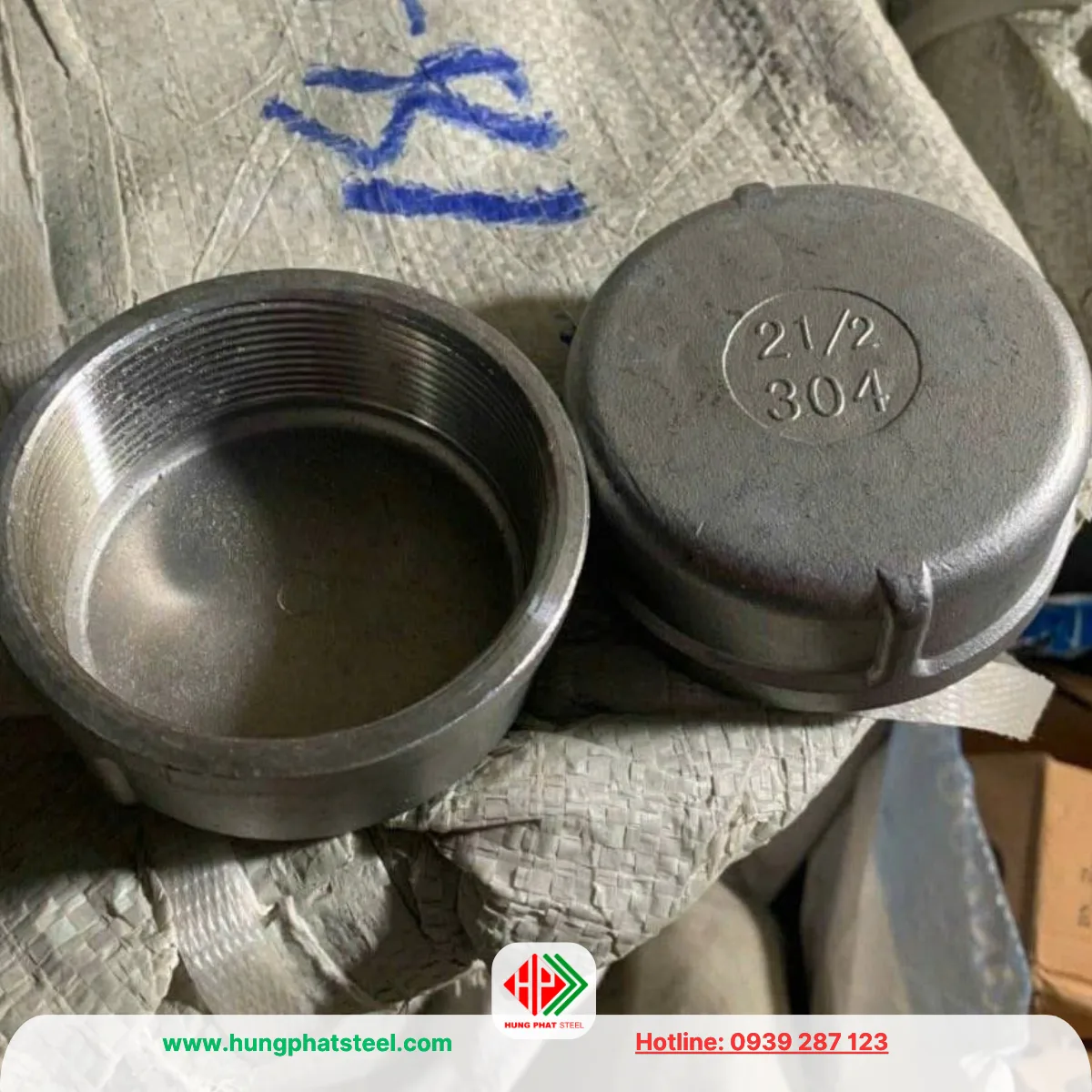 Nắp bịt ren inox DN65