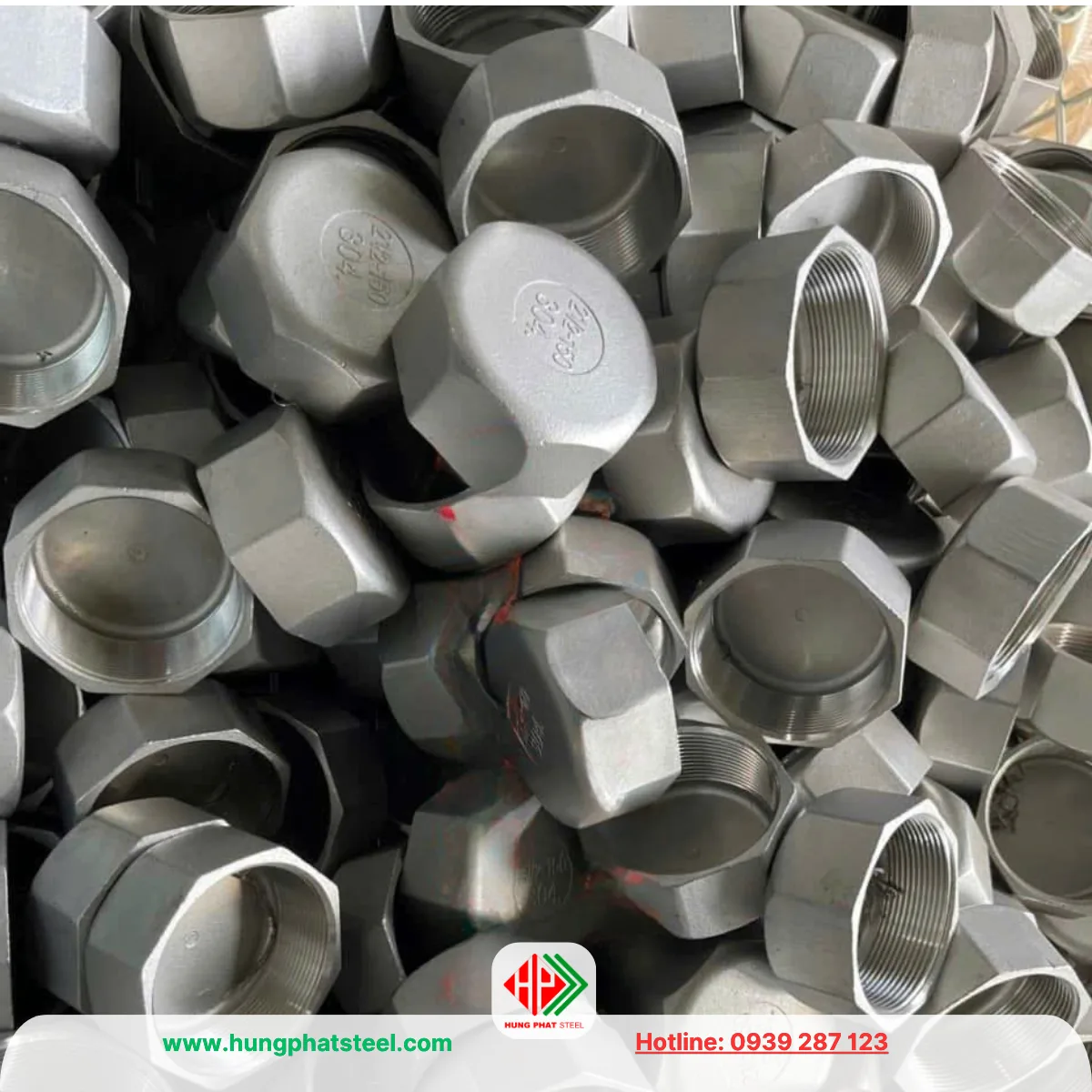 Nắp bịt ren inox DN65