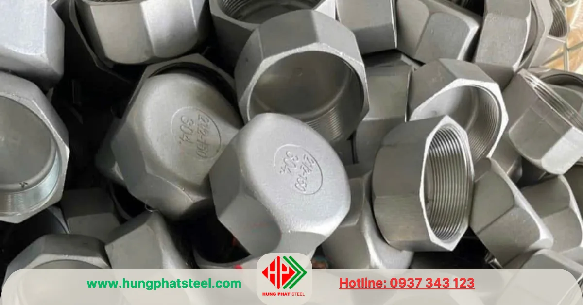 Nắp bịt ren inox DN65
