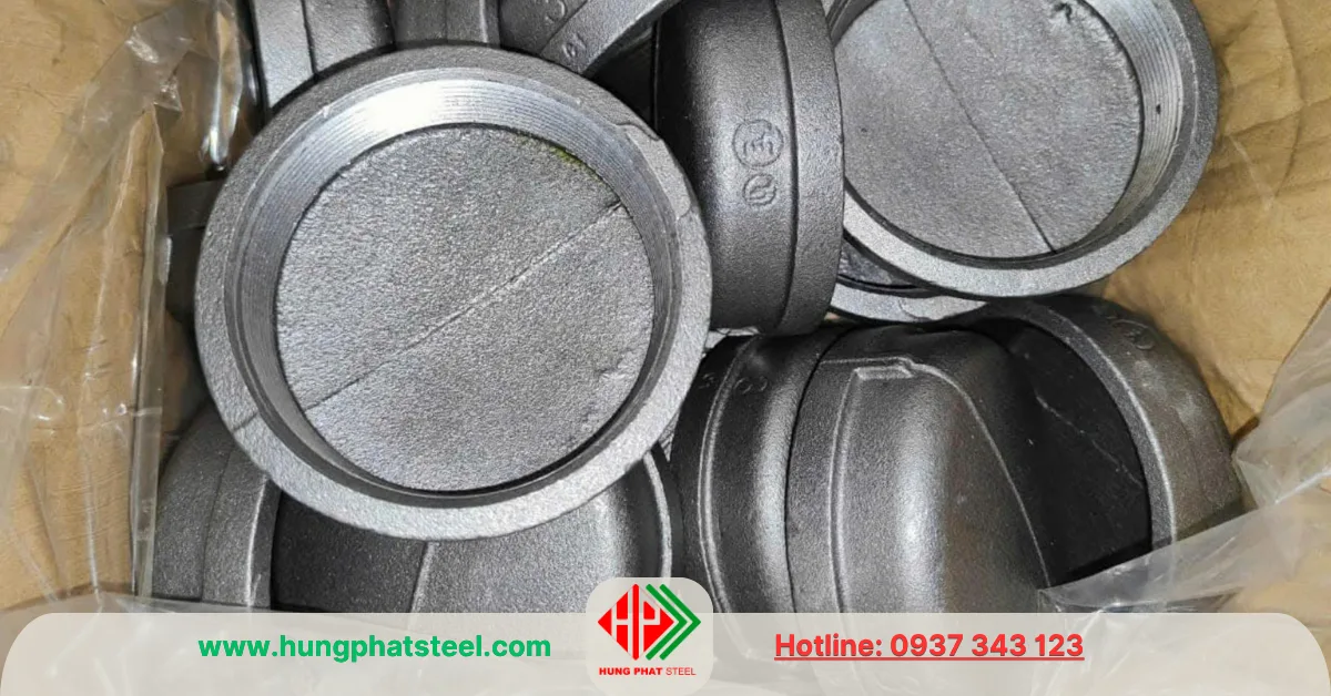 Nắp bịt ren mạ kẽm DN100 (D114)