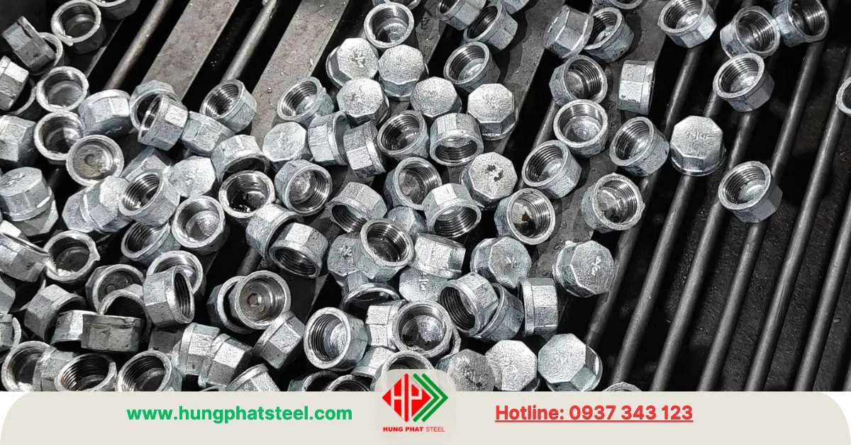 Nắp bịt ren mạ kẽm DN15 (D21)