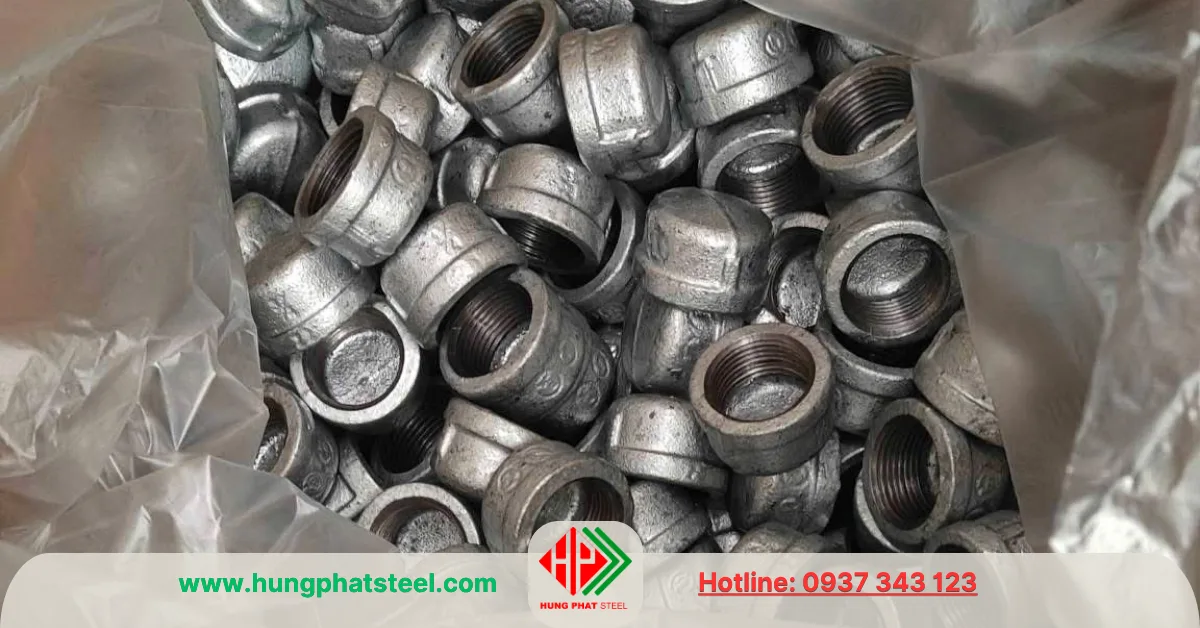 Nắp bịt ren mạ kẽm DN20 (D27)