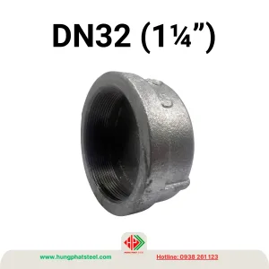 Nắp bịt ren mạ kẽm DN32 (D42)