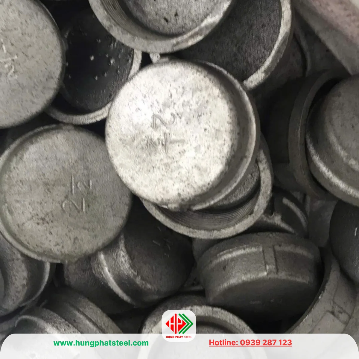 Nắp bịt ren mạ kẽm DN65