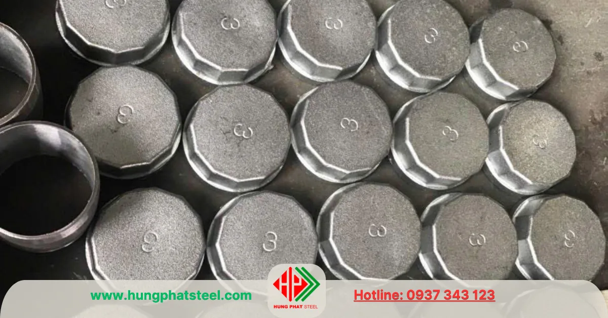 Nắp bịt ren mạ kẽm DN80