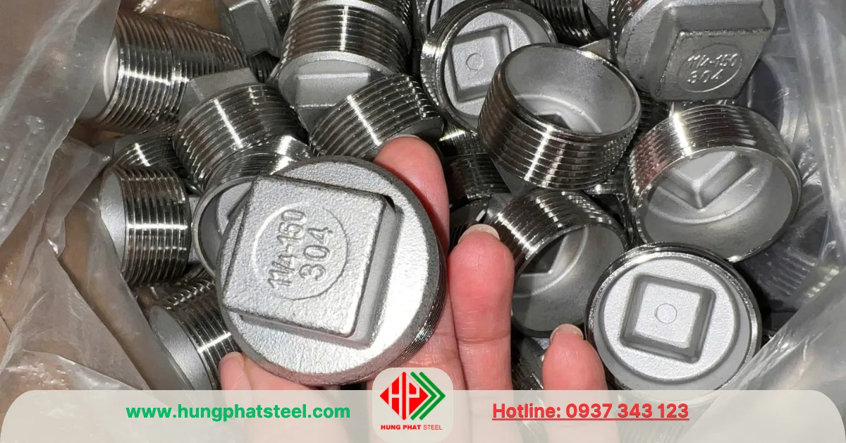 Nút Bịt Ren INOX DN32 (D42)