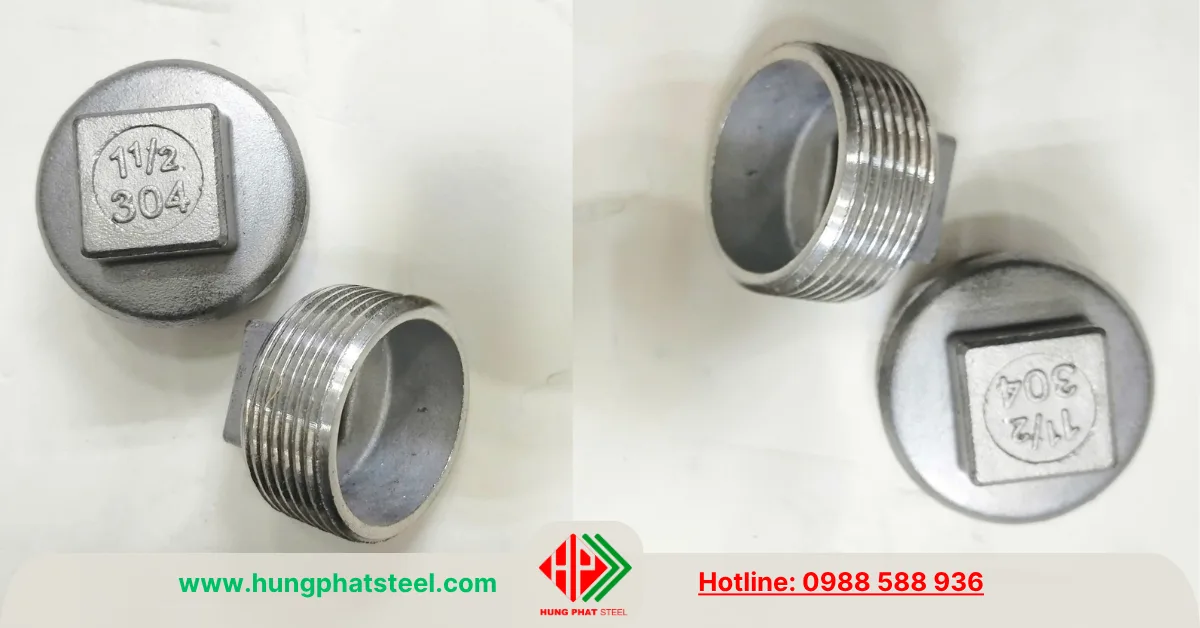 Nút Bịt Ren INOX DN40 (D49)