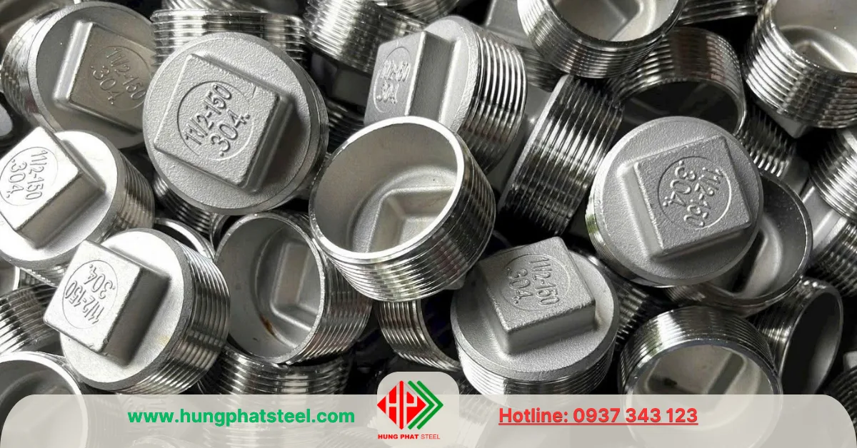 Nút Bịt Ren INOX DN40 (D49)