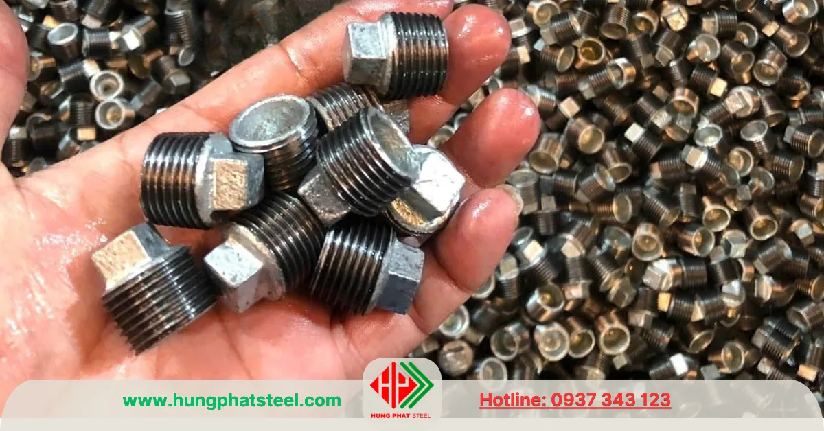 Nút Bịt Ren Mạ Kẽm DN15 (D21)
