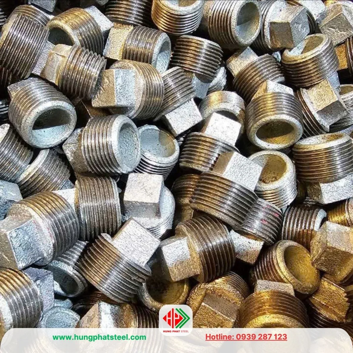 Nút Bịt Ren Mạ Kẽm DN20 (D27)