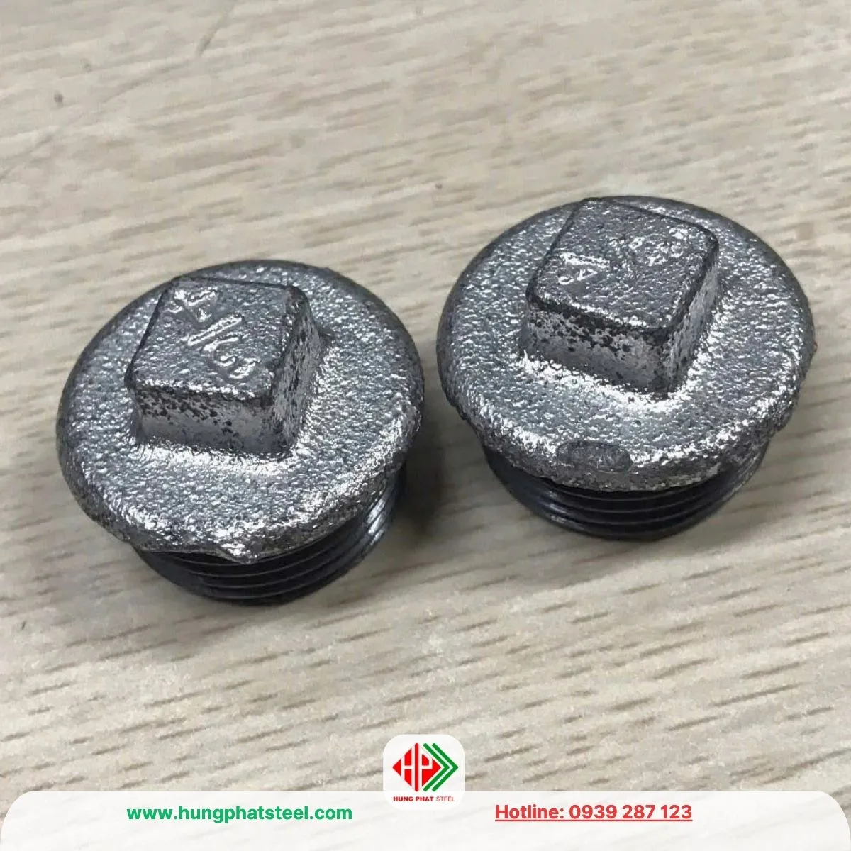 Nút Bịt Ren Mạ Kẽm DN20 (D27)