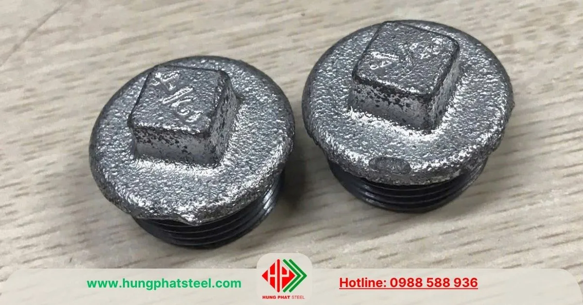 Nút Bịt Ren Mạ Kẽm DN20 (D27)