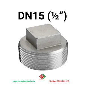 Nút bịt ren INOX DN15 (D21)