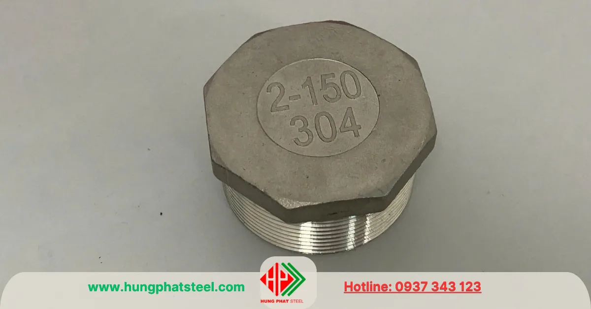 Nút bịt ren INOX DN50 (D60)