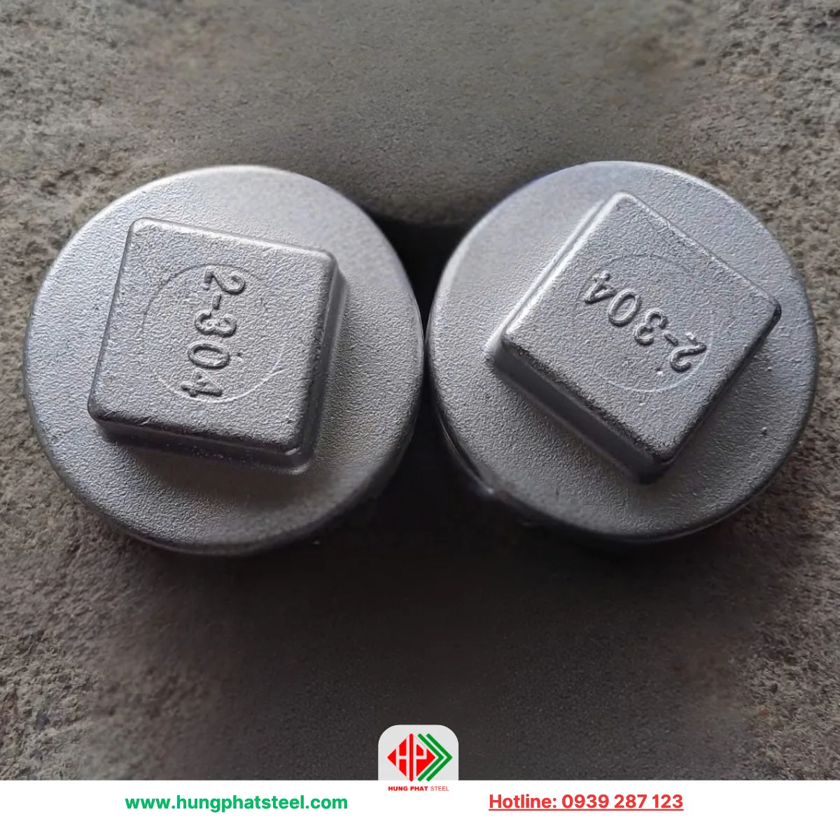 Nút bịt ren INOX DN50 (D60)
