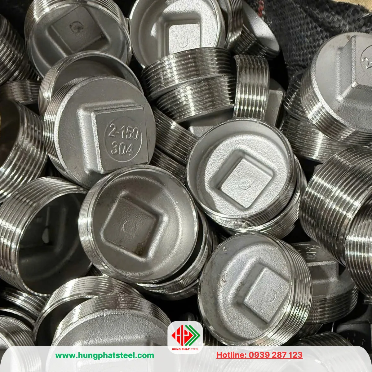 Nút bịt ren INOX DN50 (D60)