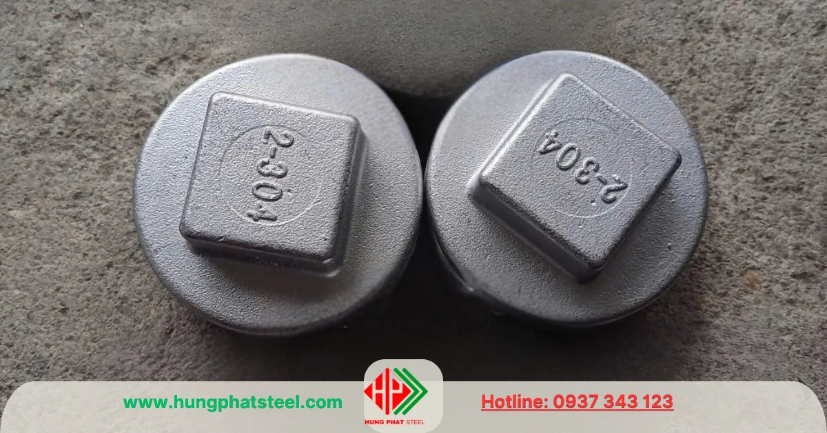 Nút bịt ren INOX DN50 (D60)