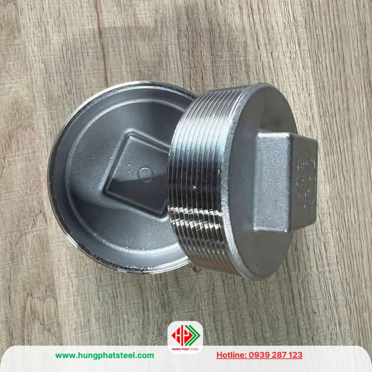 Nút bịt ren inox DN100 (D114)