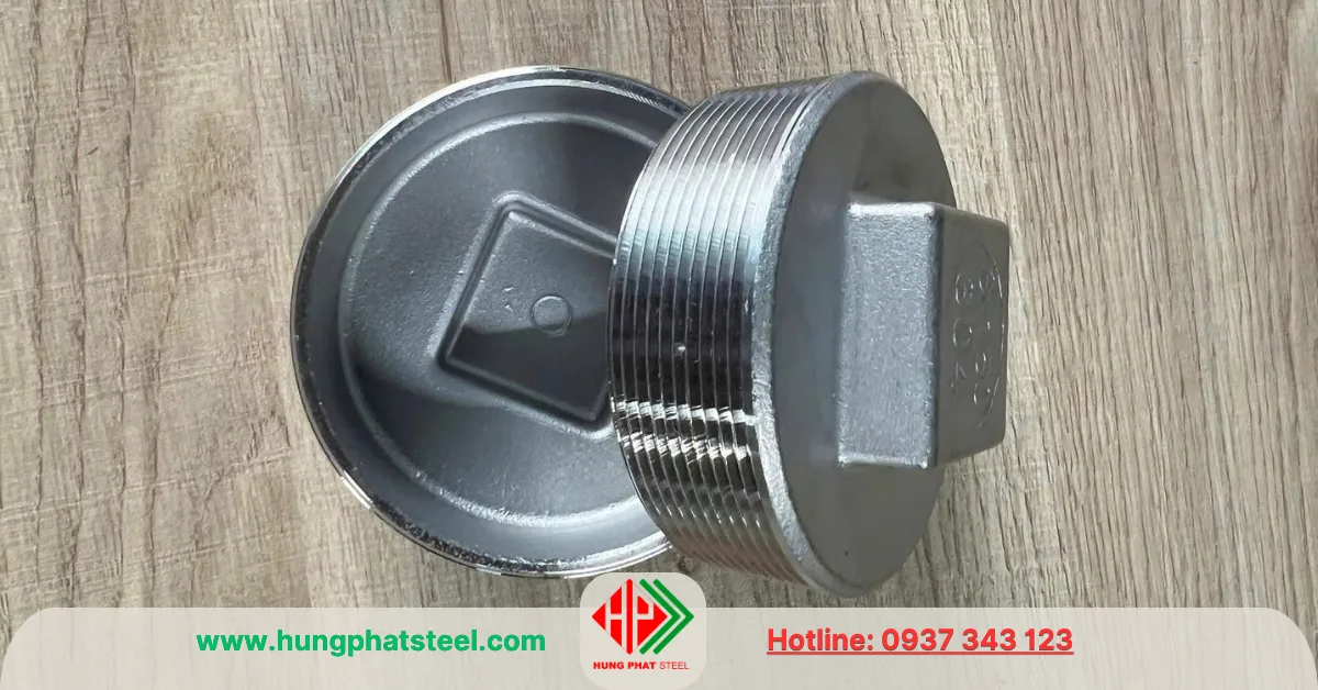 Nút bịt ren inox DN100 (D114)