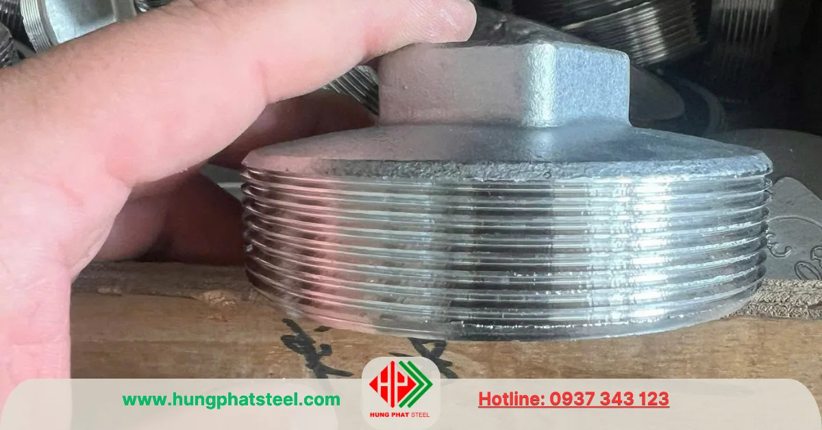 Nút bịt ren inox DN100 (D114)