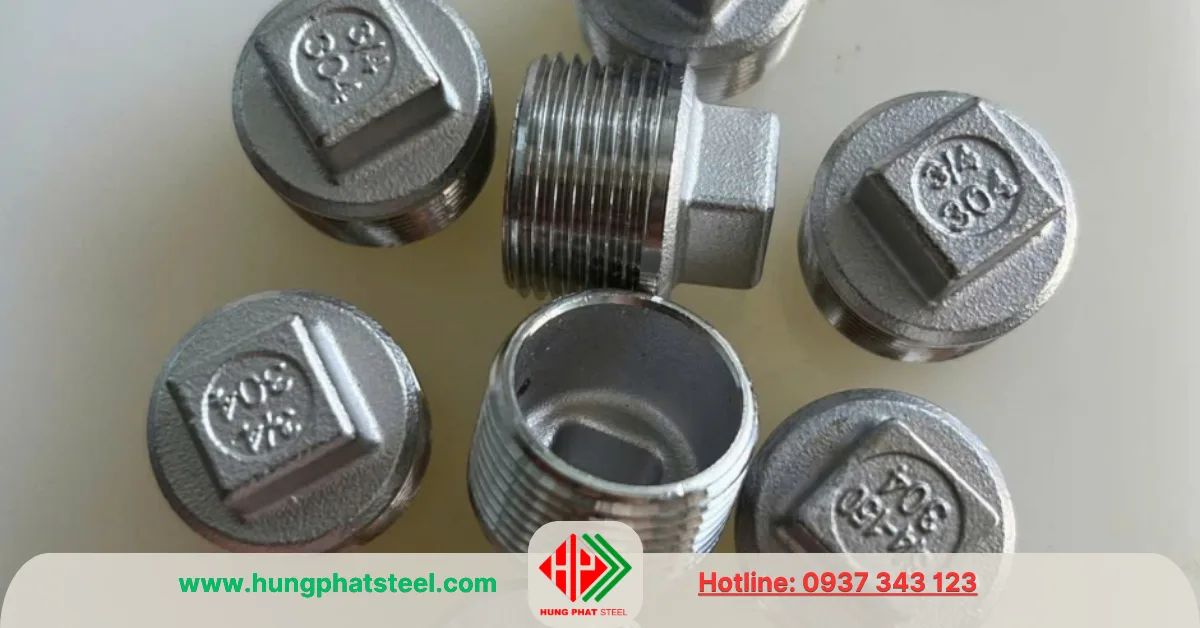 Nút bịt ren inox DN20 (D27)