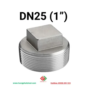Nút bịt ren inox DN25 (D34)