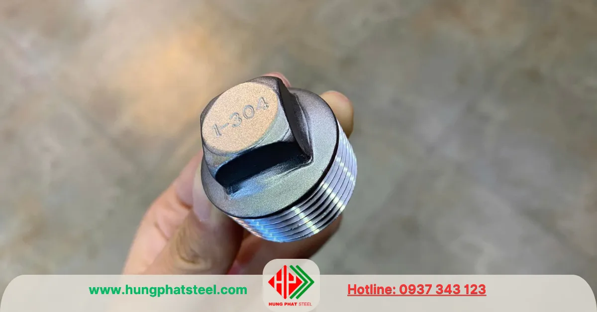 Nút bịt ren inox DN25 (D34)