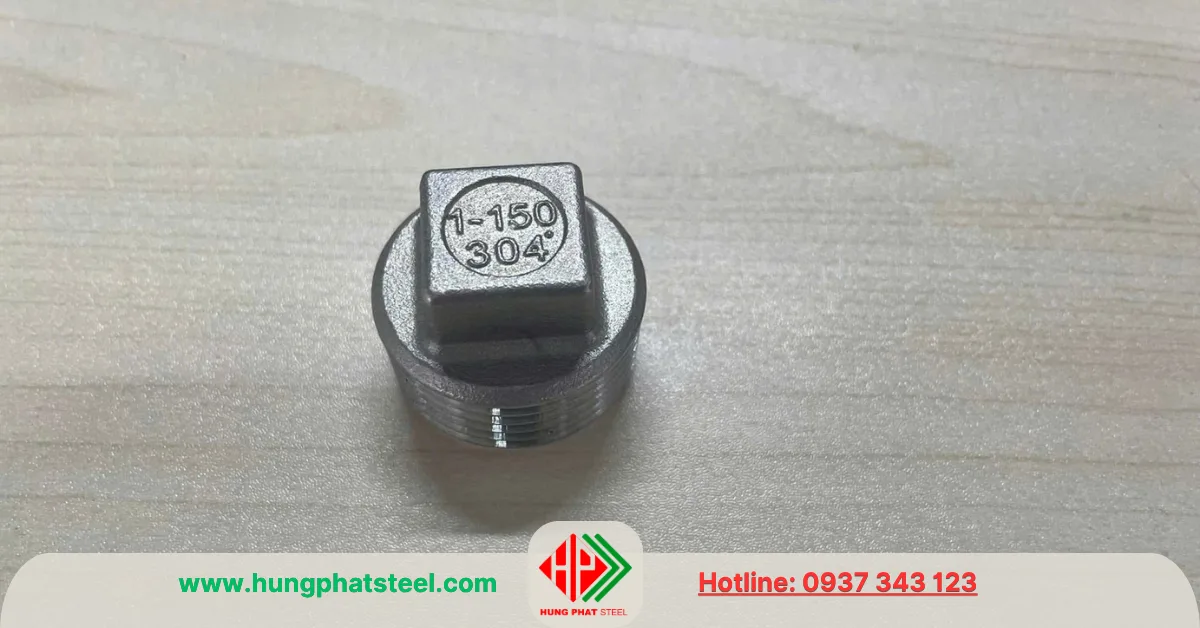 Nút bịt ren inox DN25 (D34)