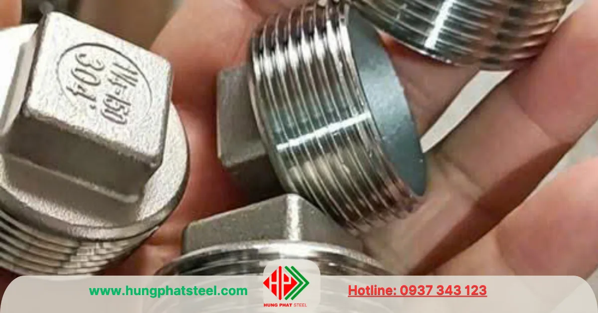 Nút bịt ren inox DN32 (D42)