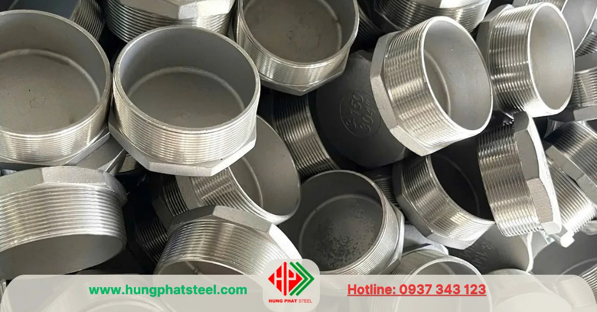 Nút bịt ren inox DN80 (D90)