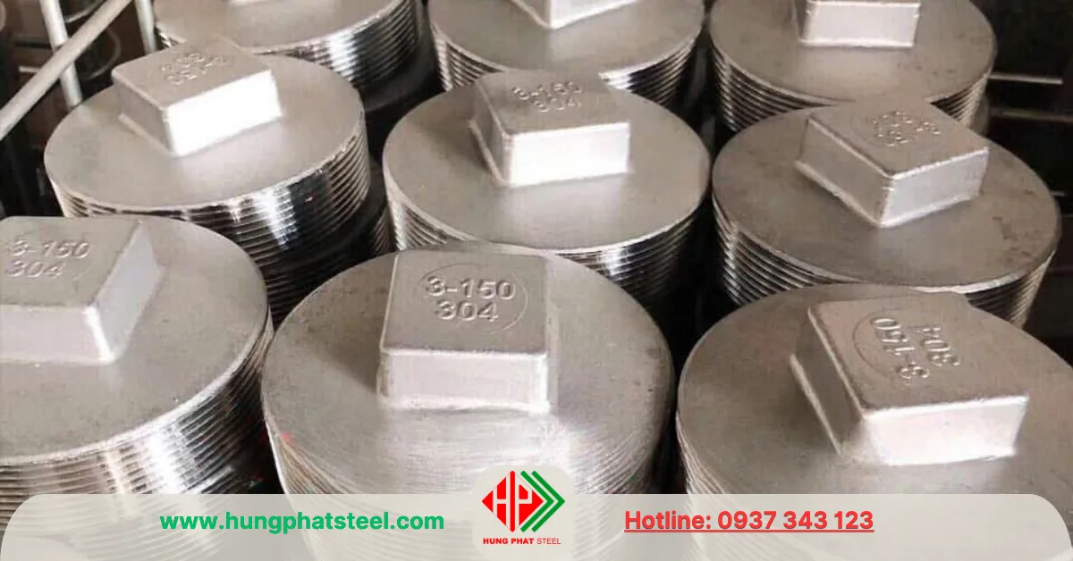 Nút bịt ren inox DN80 (D90)