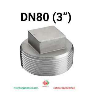 Nút bịt ren inox DN80 (D90)