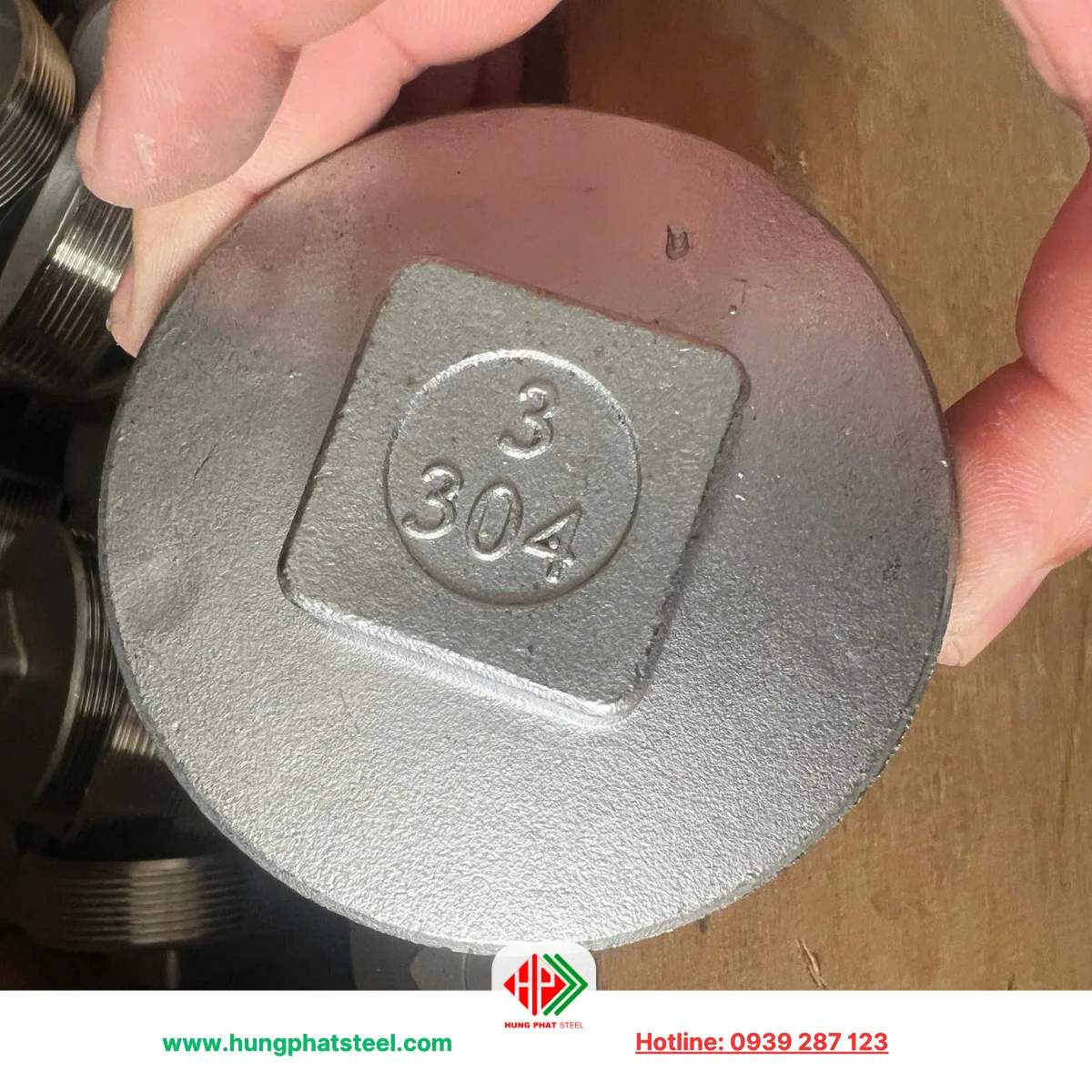 Nút bịt ren inox DN80 (D90)