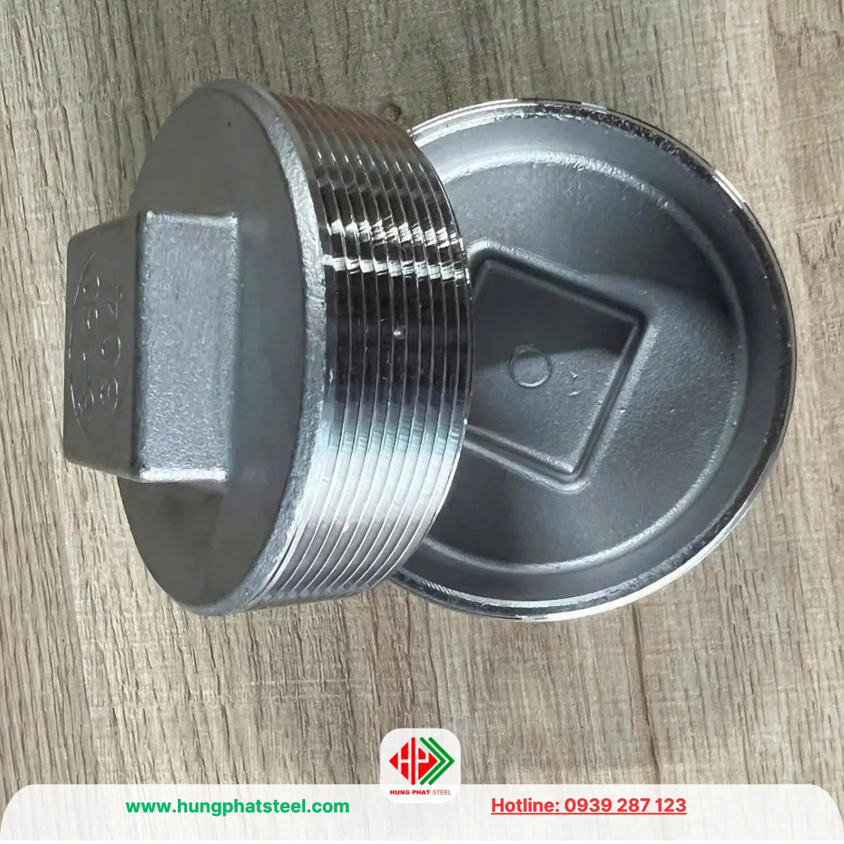 Nút bịt ren inox DN80 (D90)