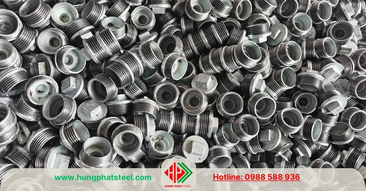 Nút bịt ren mạ kẽm DN25 (Phi 34)
