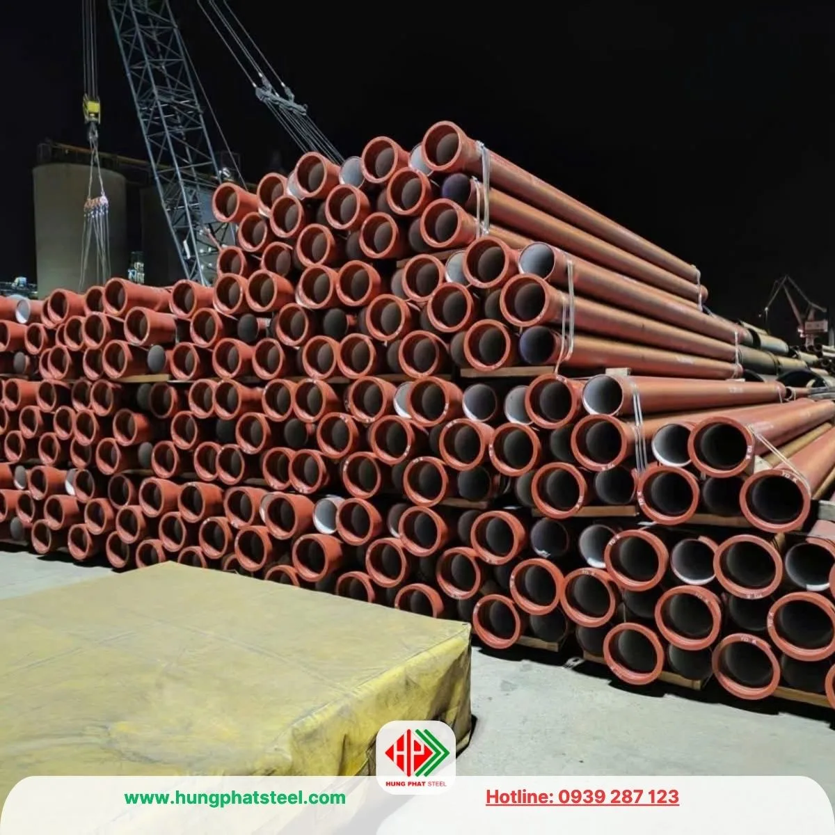 Ống Gang Cầu (Ductile Iron Pipe DIP)