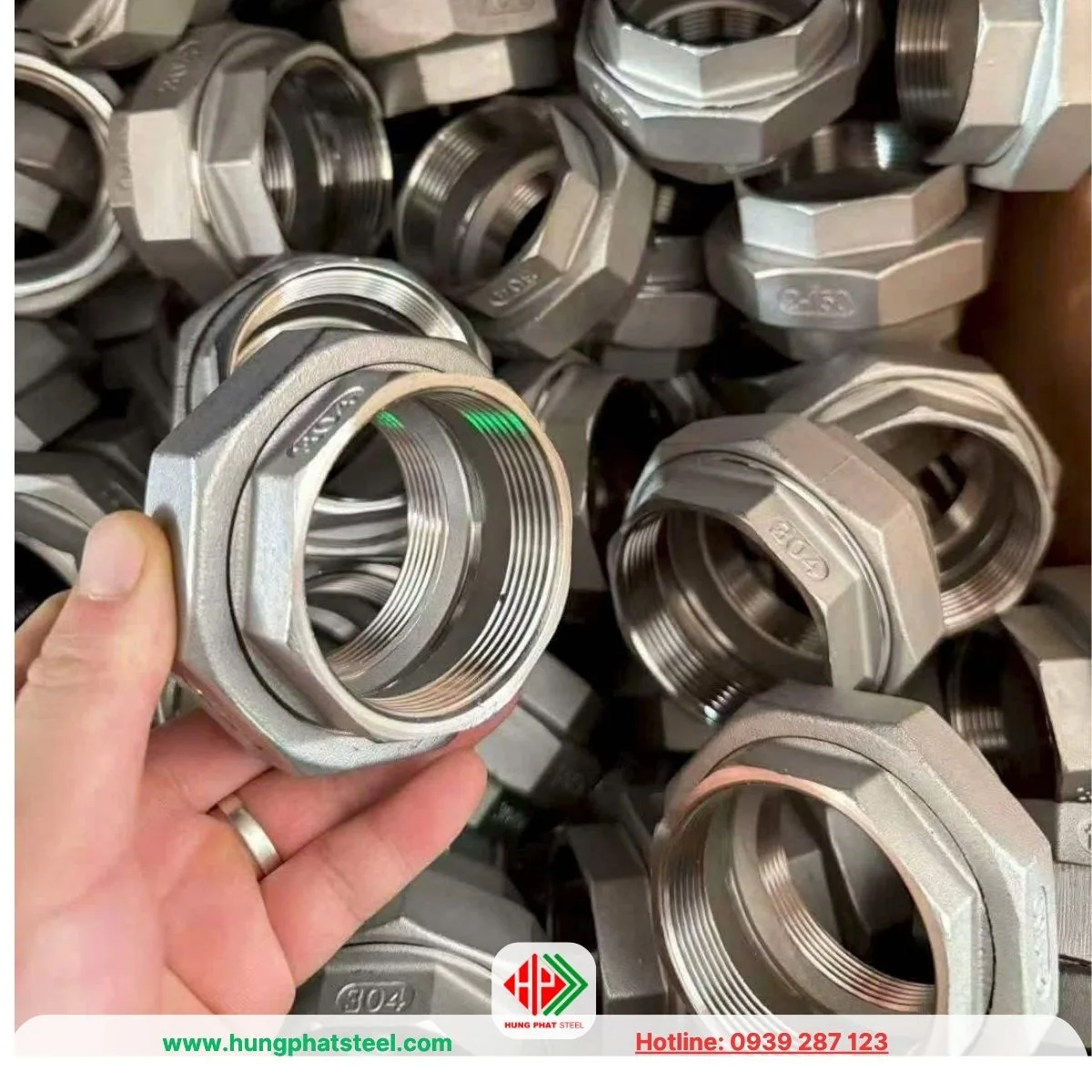 Rắc Co INOX DN50 (D60)