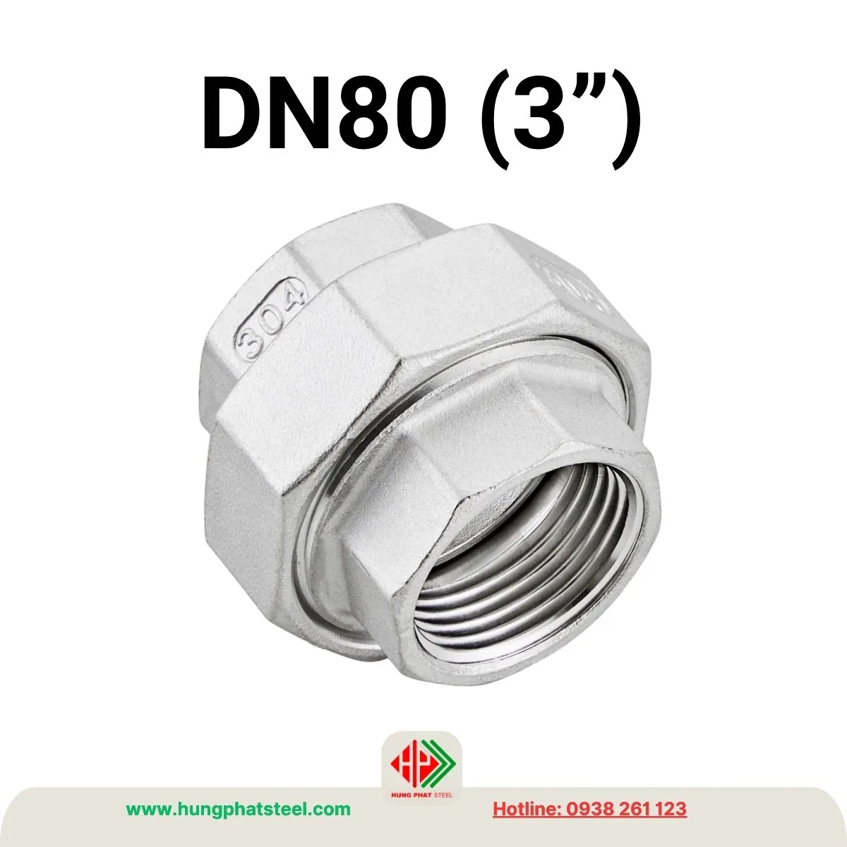 Rắc Co INOX DN80
