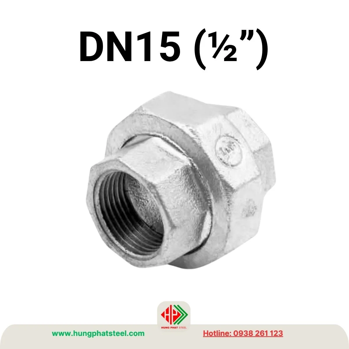 Rắc Co Mạ Kẽm DN15 (D21)